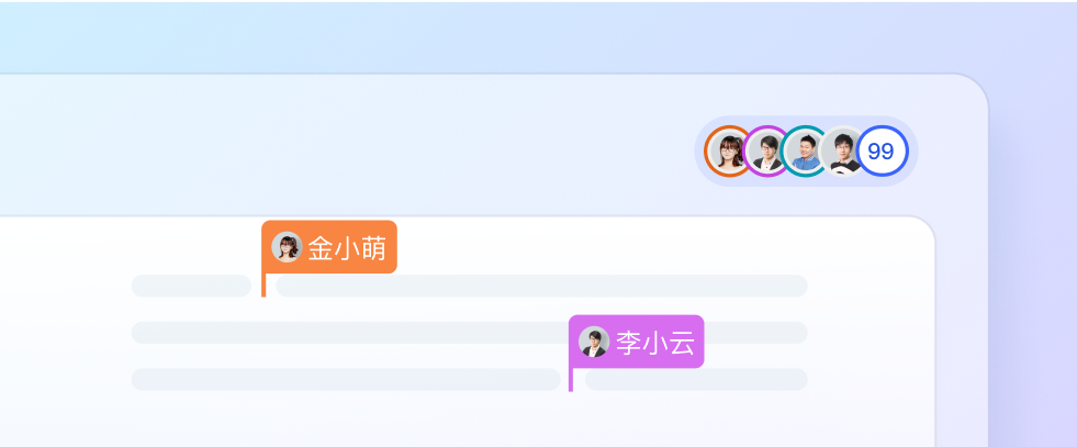 WPS 在线文档多人协作界面